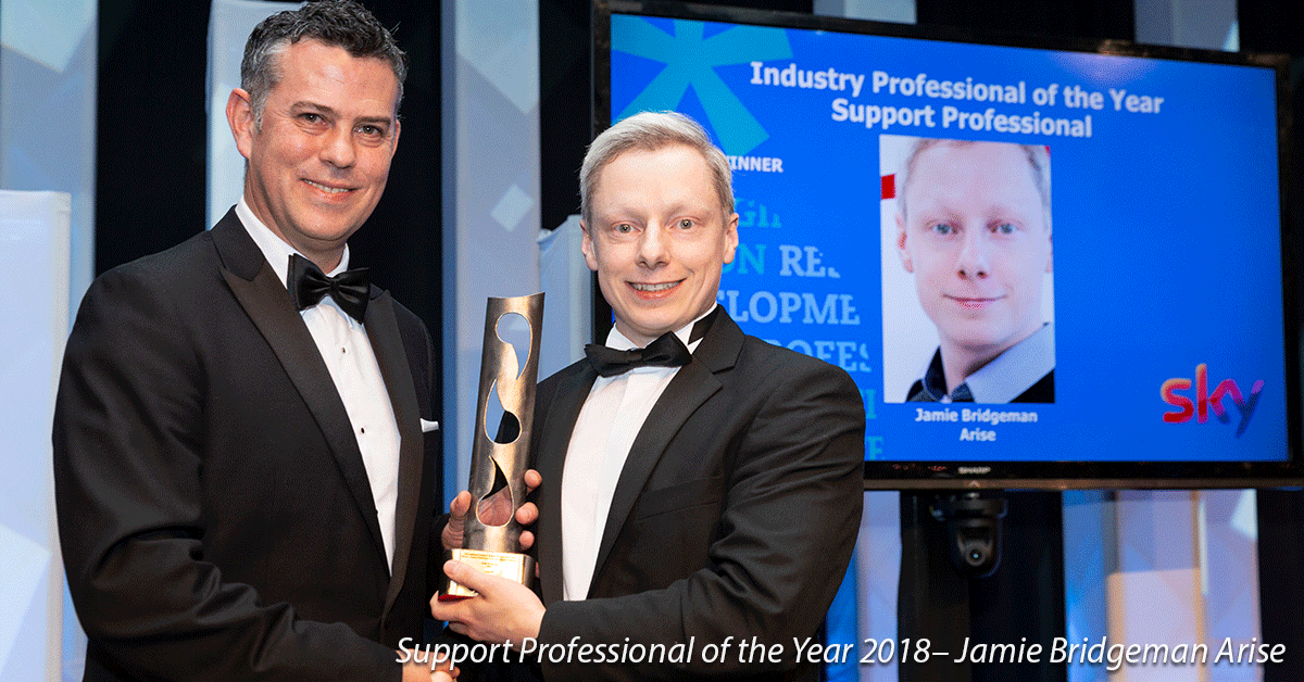 Support Professional of the Year – Jamie Bridgeman Arise